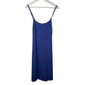 Everlane Dress Womens Sundress Japanese Go Weave Slip Midi Size 6 Small Blue